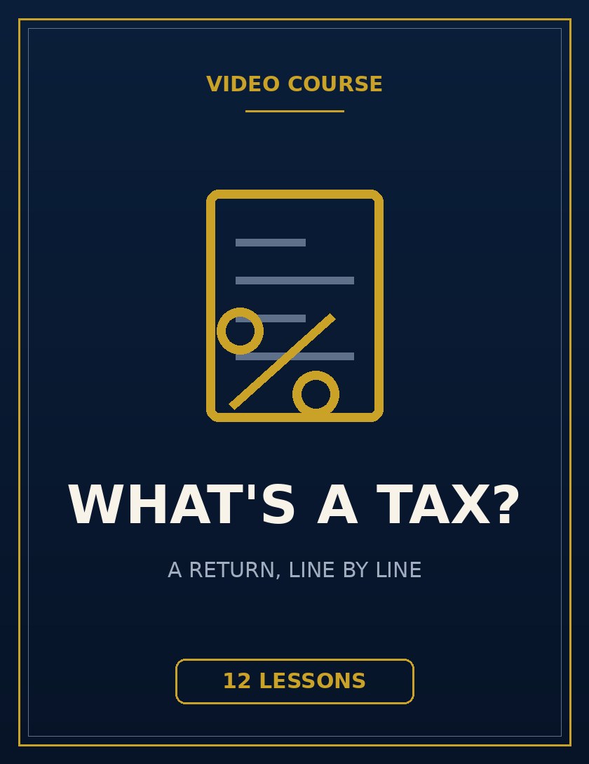 What's a Tax? course track
